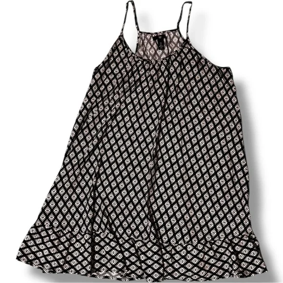 GAP Blue & White Floral Geometric Patterned Sleeveless Halter Style Beachy Dress - Picture 9 of 16